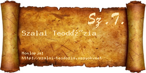 Szalai Teodózia névjegykártya